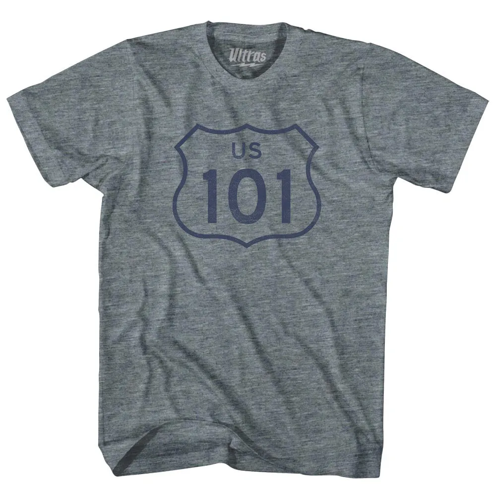 101 Road Sign Womens Tri-Blend Junior Cut T-Shirt