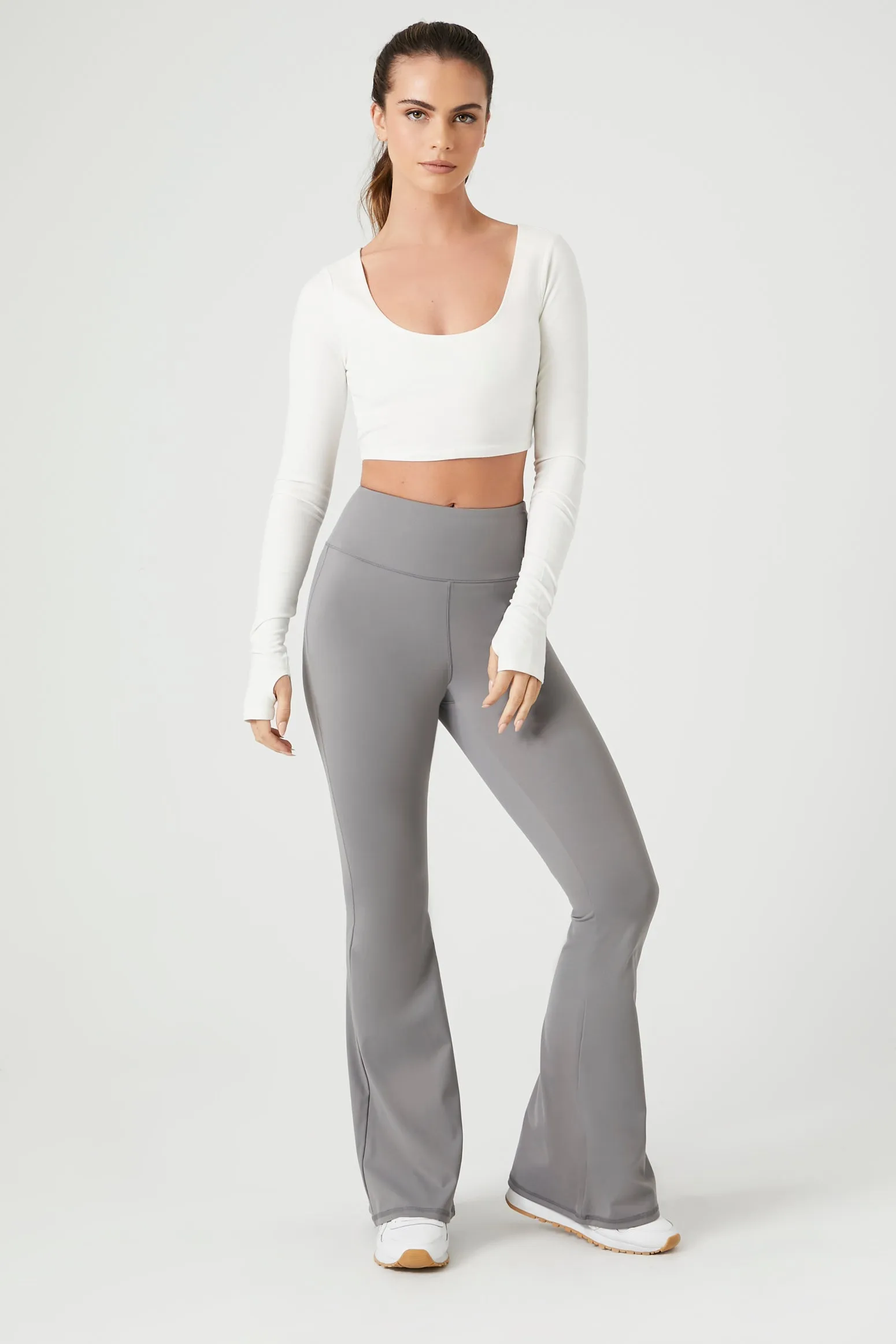 Active Thumbhole Crop Top