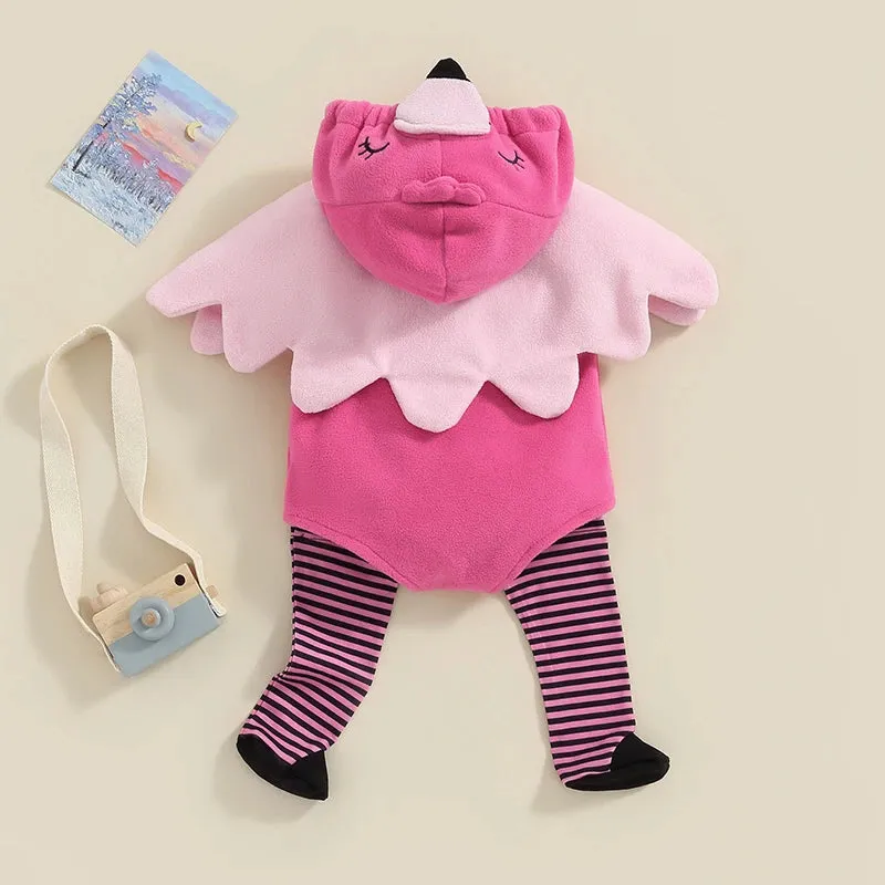 Baby Girls Halloween Costume Outfit Flamingo