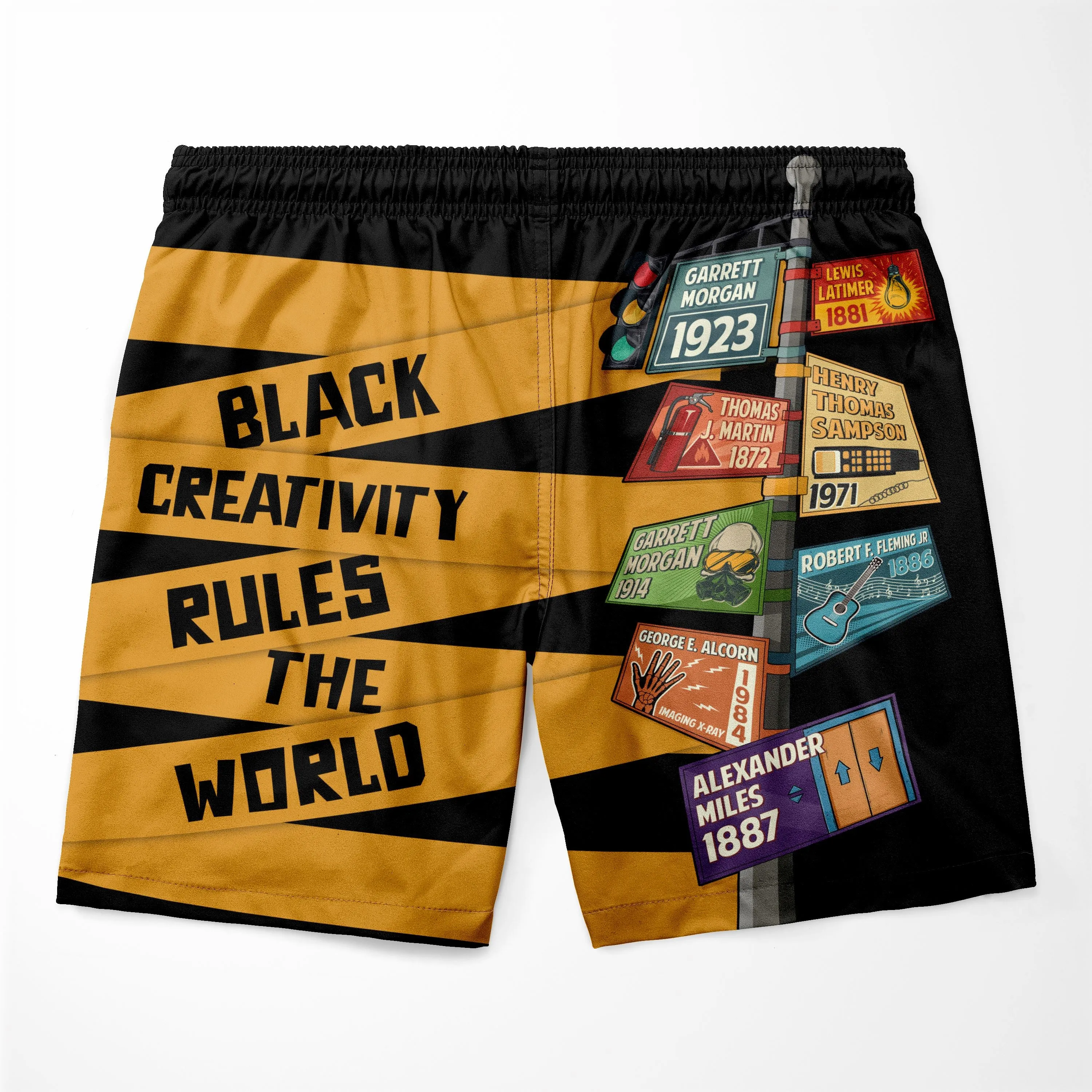 Black Creativity Rules The World T-shirt and Shorts Set