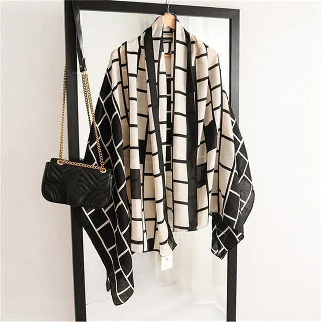 Black-White Women Scarves