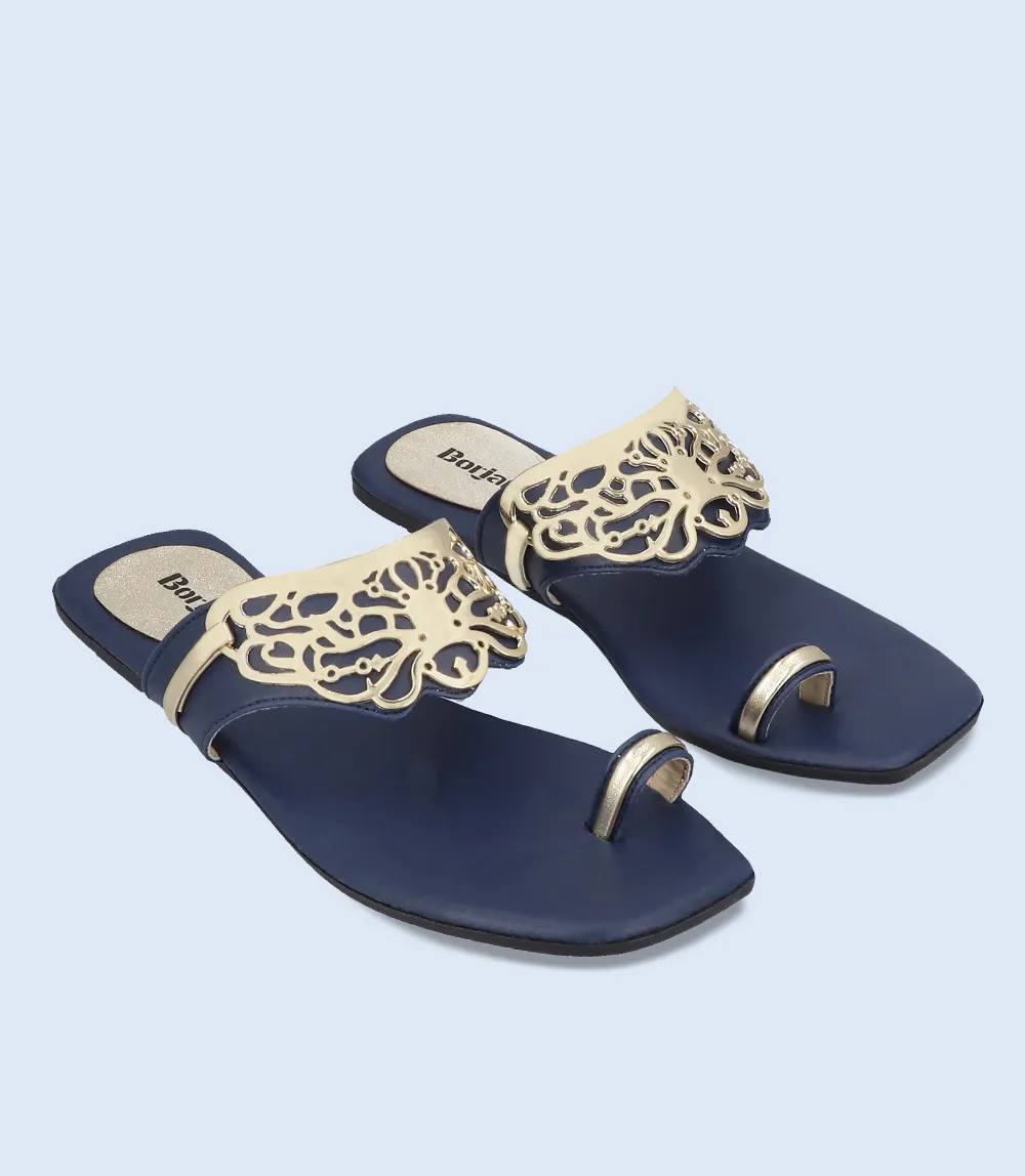 BW8044-NAVY-Women Casual Chappal