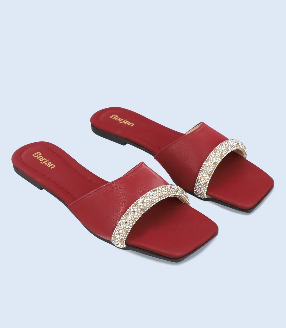 BW9427-MAROON-Women Slipper