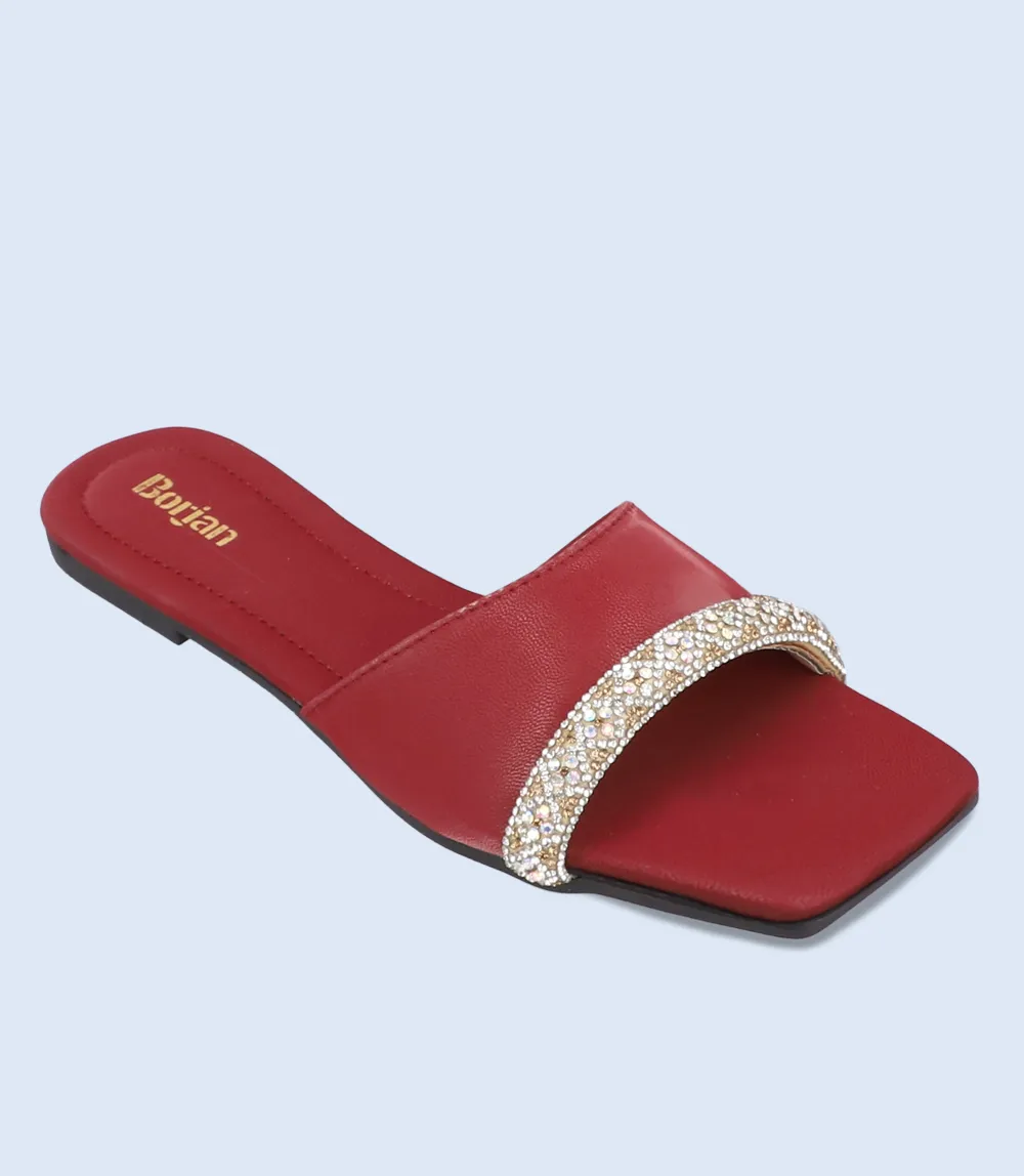 BW9427-MAROON-Women Slipper