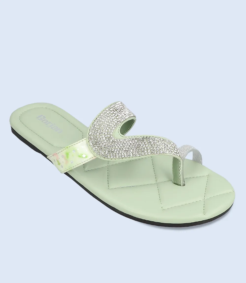 BW9741-Mint green-Women Chappal