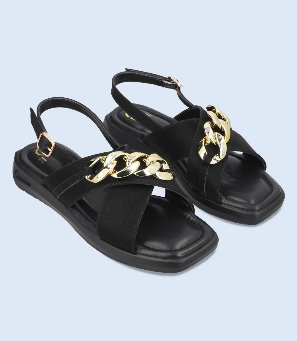 BW9745-BLACK-Women Sandal