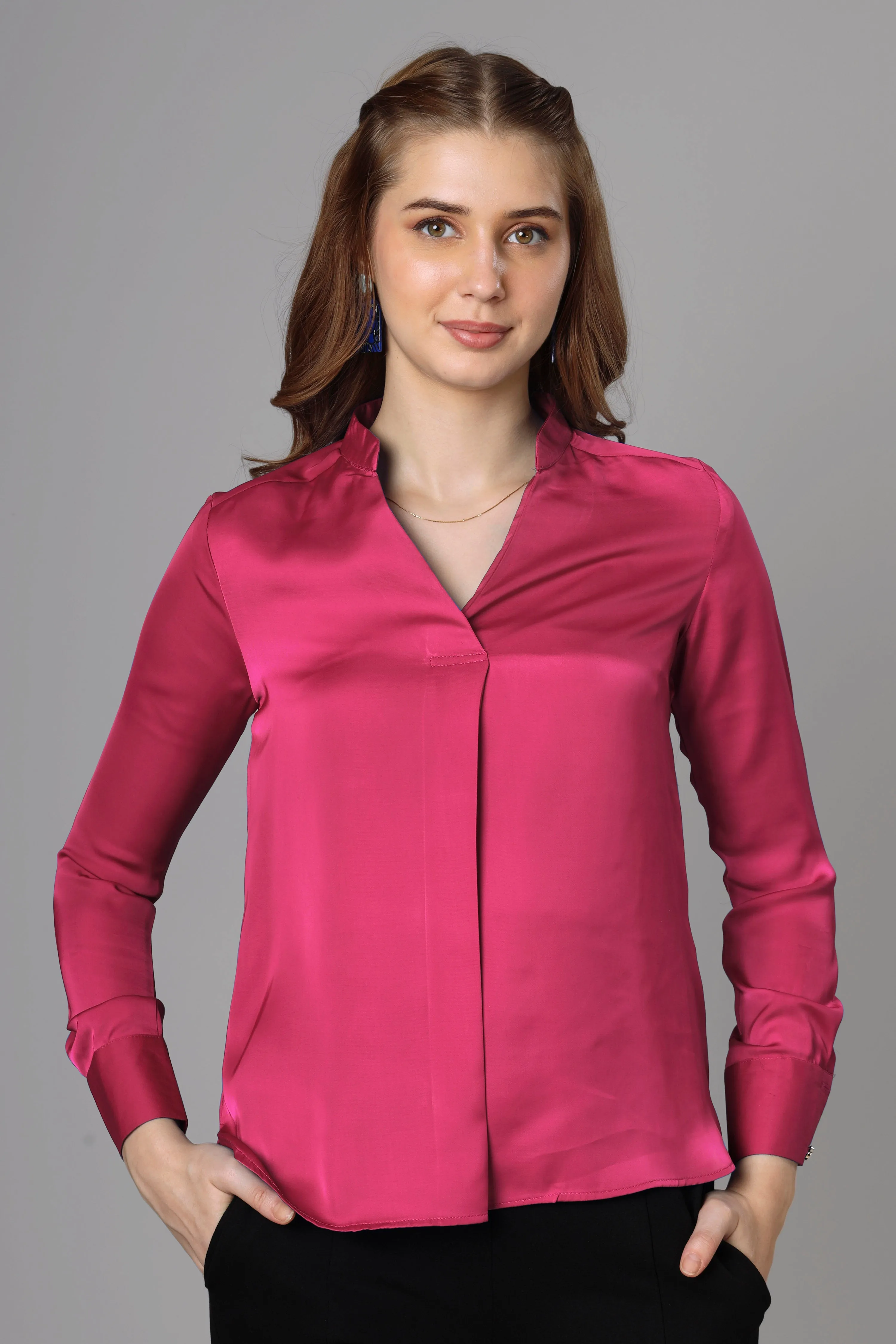 Classic Hot Pink Top For Women