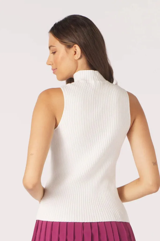 Couture Mock Neck - White