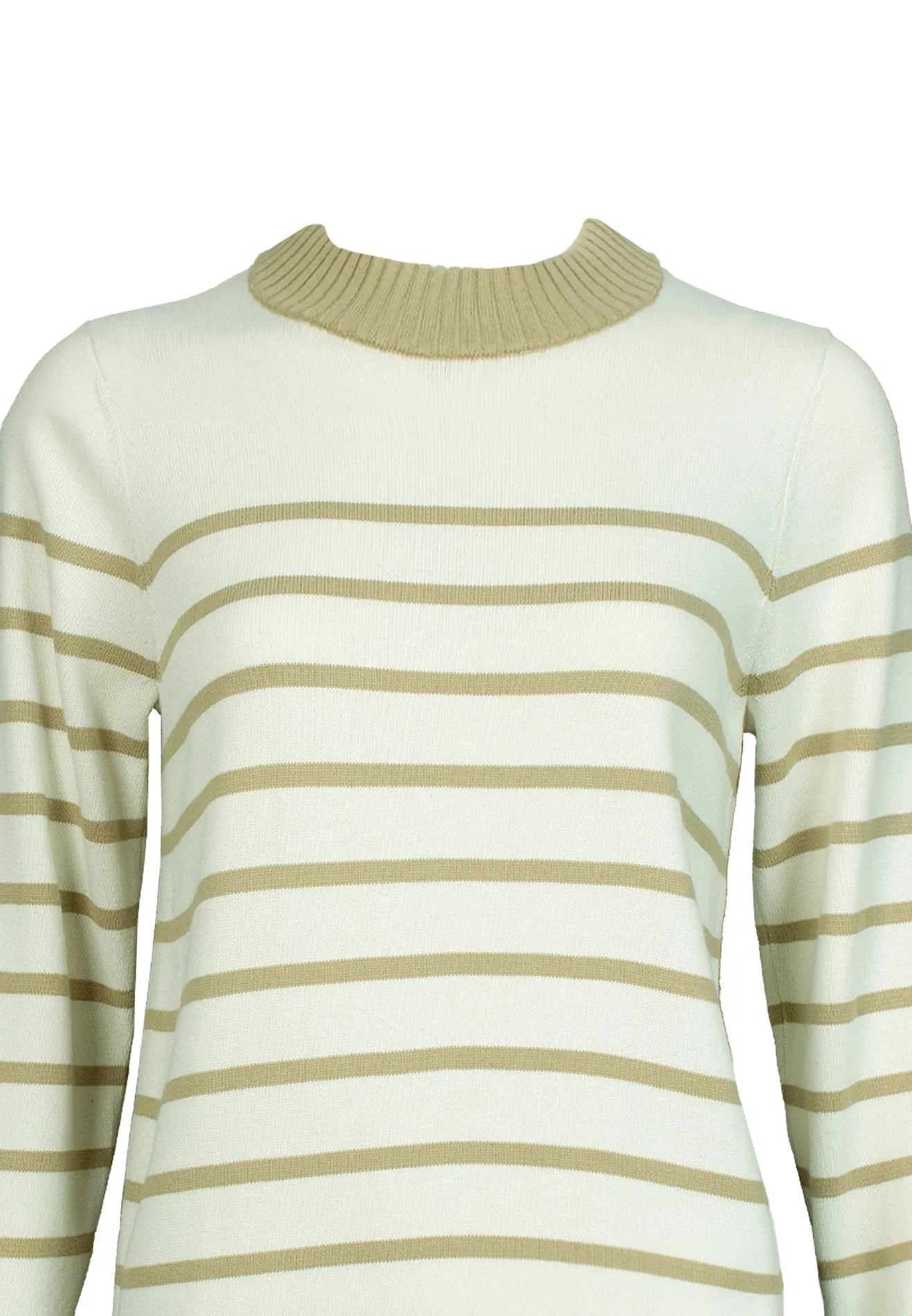 DAISY BY VOIR Striped Yarn Knit Top