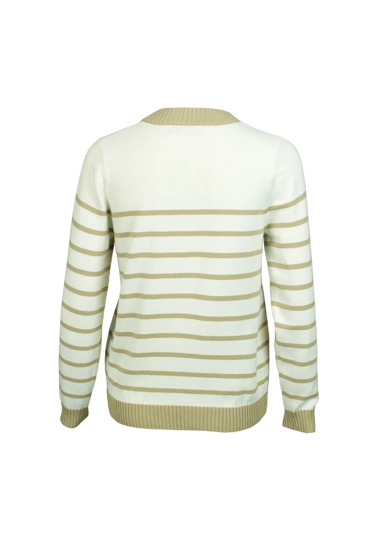 DAISY BY VOIR Striped Yarn Knit Top