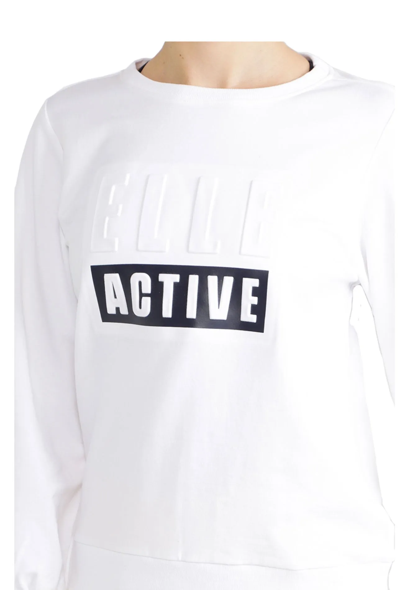 ELLE Active Embossed Logo Sweater