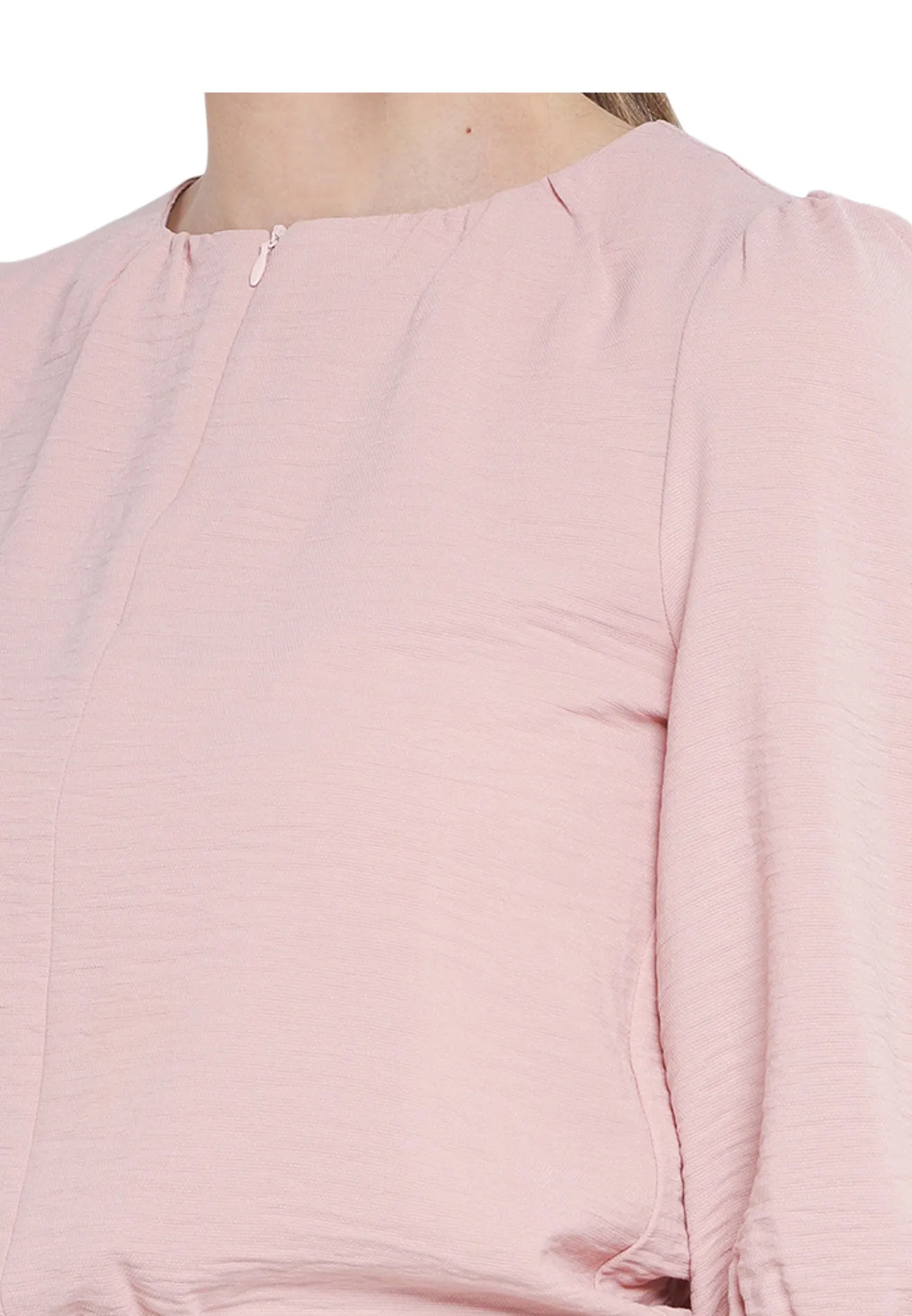 ELLE Apparel Bubble Hem Blouse