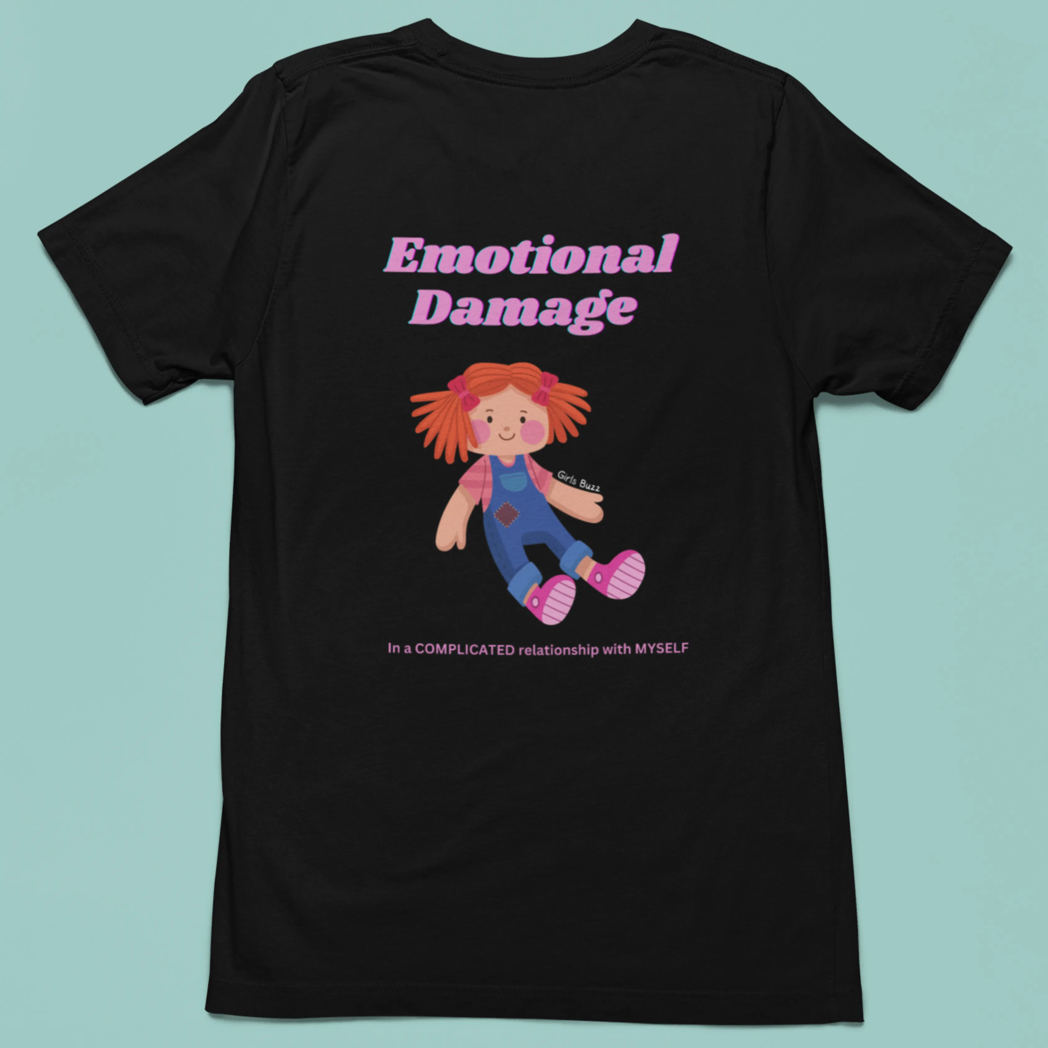 Emotional Damage Back Printed Oversized Tee