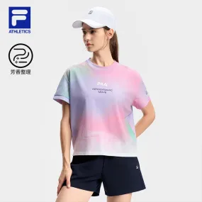 FILA CORE ATHLETICS FITNESS Women Short Sleeve T-shirt (Full Print)