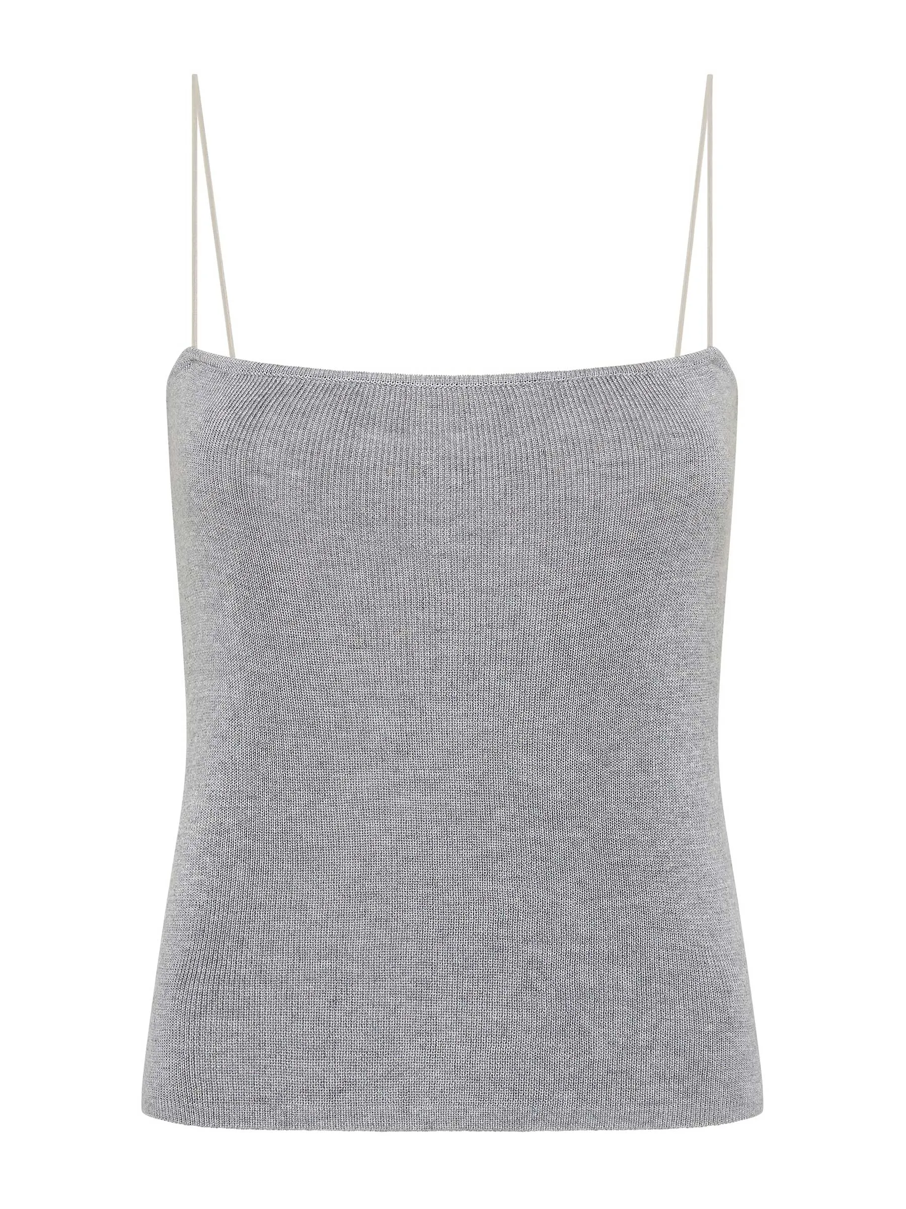 Fine Strap Knit Top