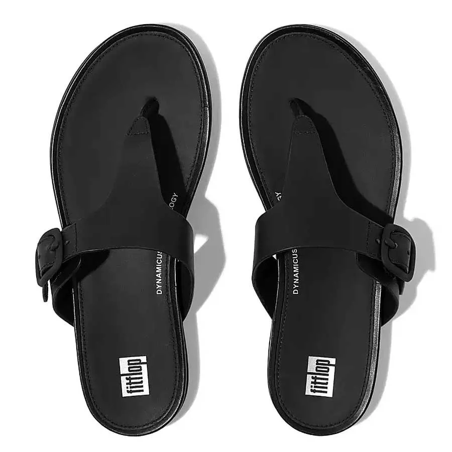 FitFlop Women's Gracie Rubber Buckle Black