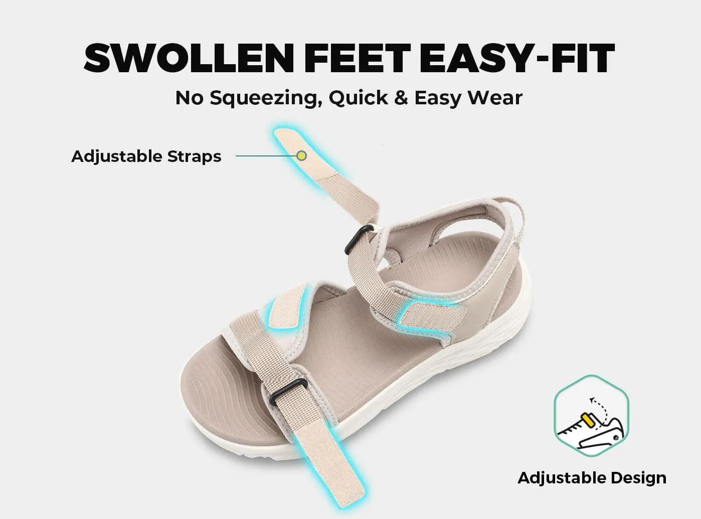 FitVille Women's HeelHalo Orthopedic Sandals V2