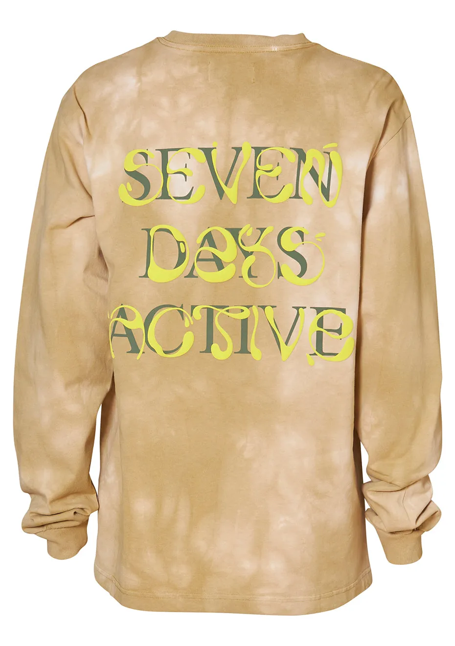 Graphic Long Sleeve Tie Dye Sand