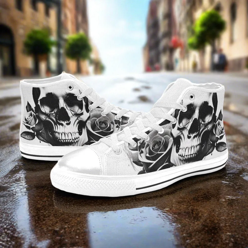 Grey Skull & Roses Women