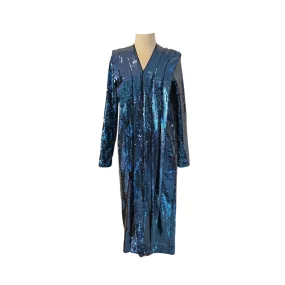 H&M Studio Teal Sequins Long Dress | Like New |