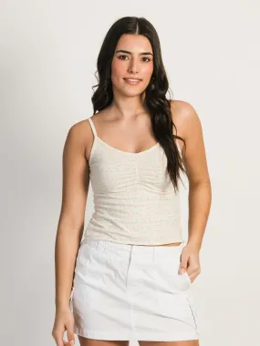 HARLOW ABBY DITSY TANK TOP - CREAM