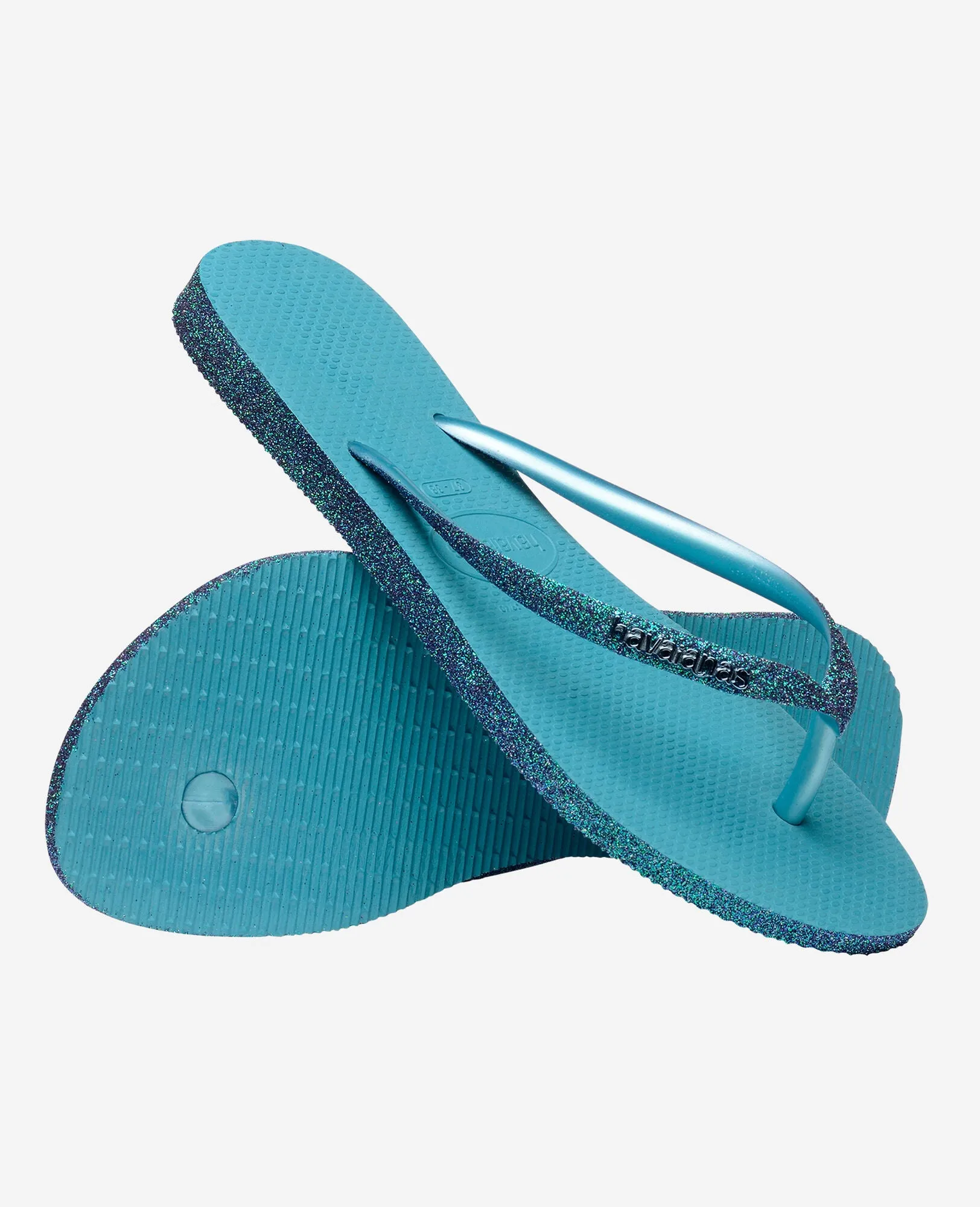 Havaianas Slim Sparkle In Blue For Women