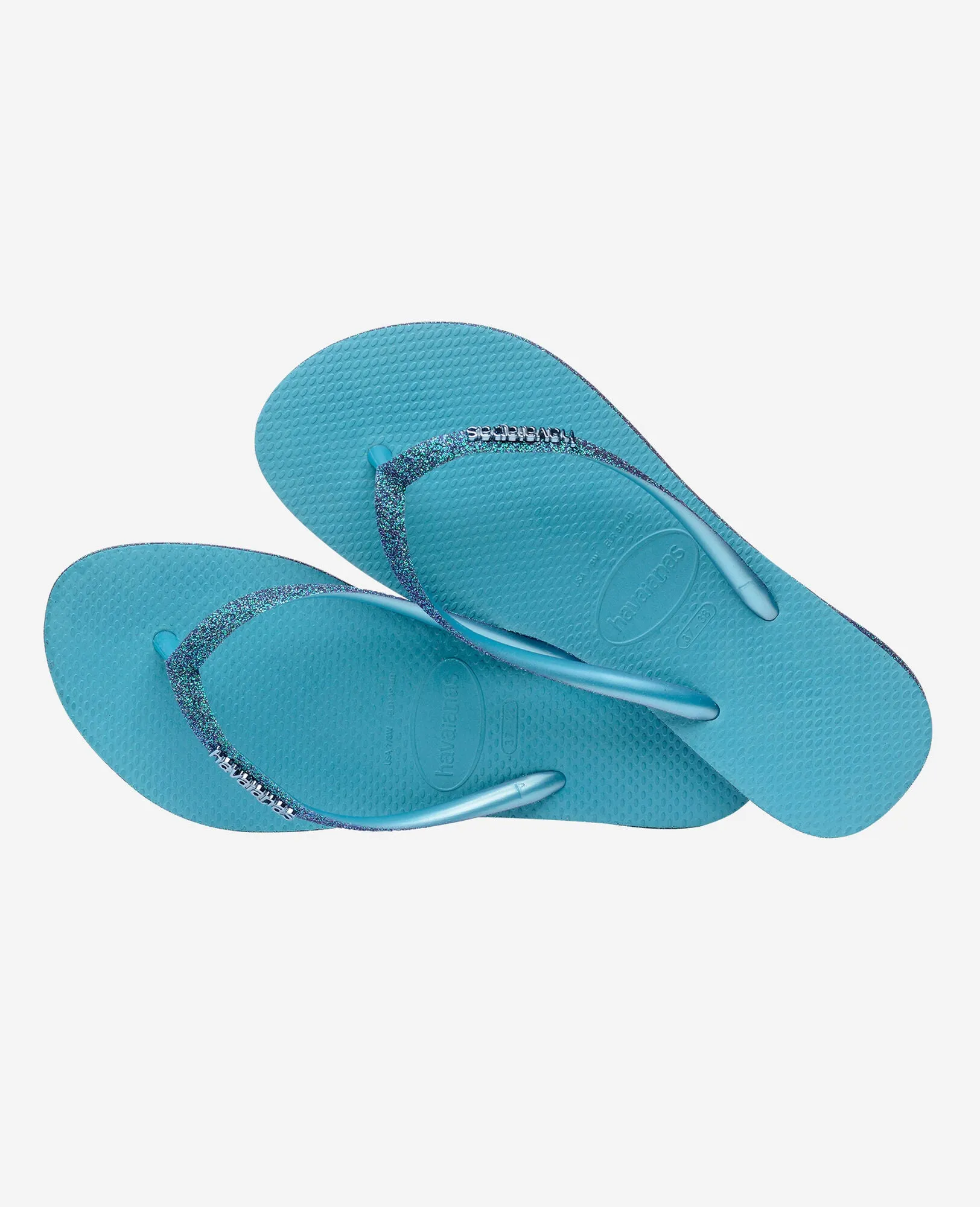 Havaianas Slim Sparkle In Blue For Women