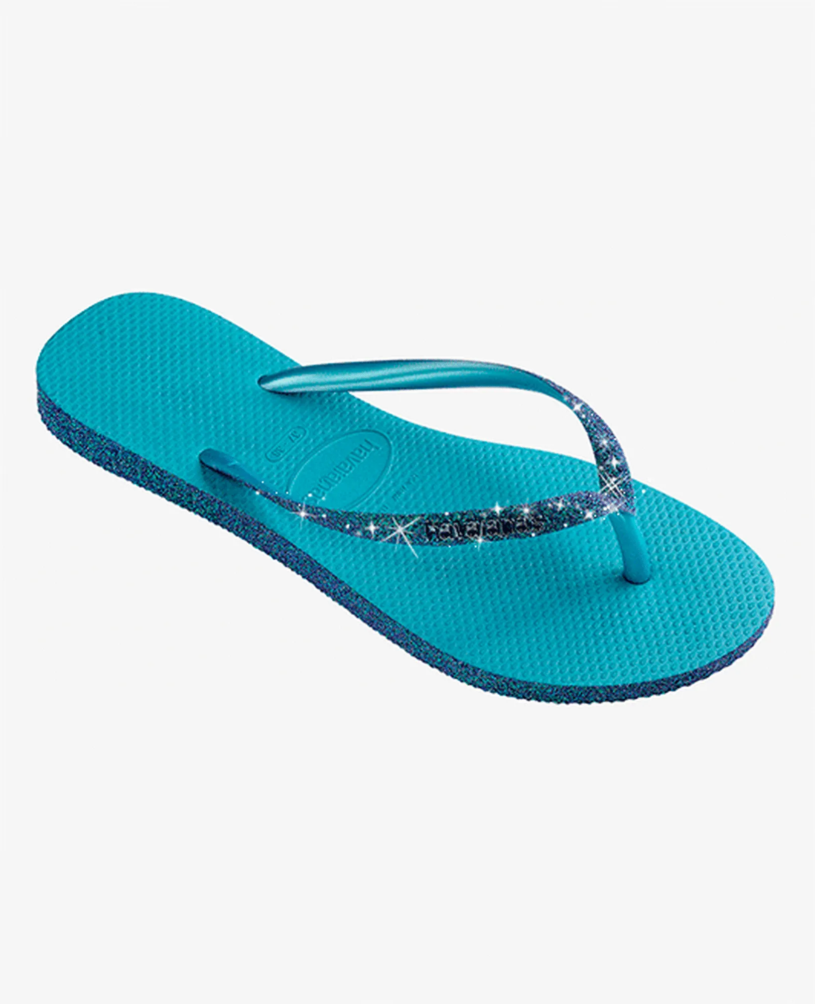 Havaianas Slim Sparkle In Blue For Women