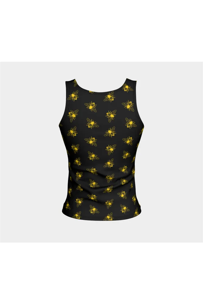 Honey Bee Busy Fitted Tank Top