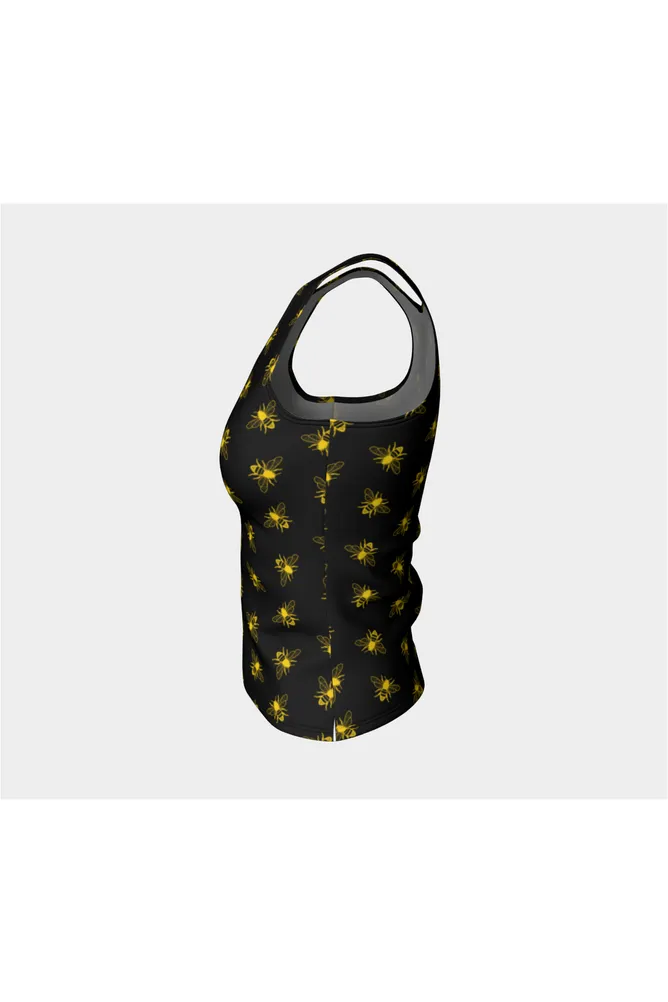 Honey Bee Busy Fitted Tank Top