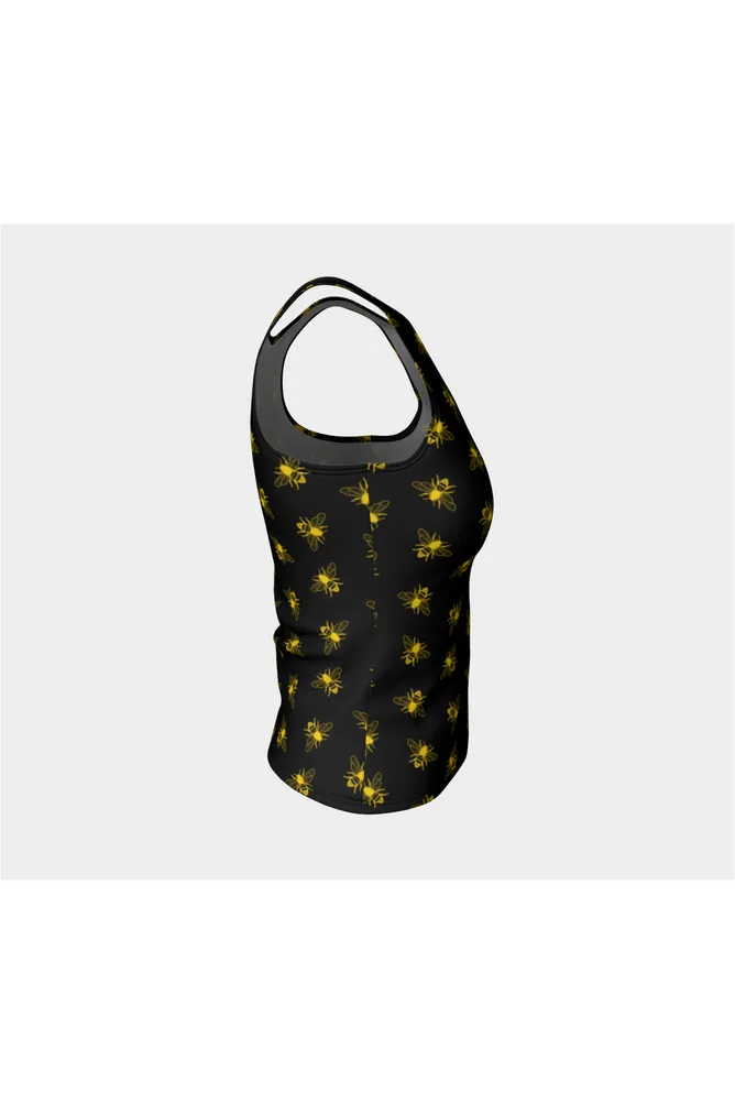 Honey Bee Busy Fitted Tank Top