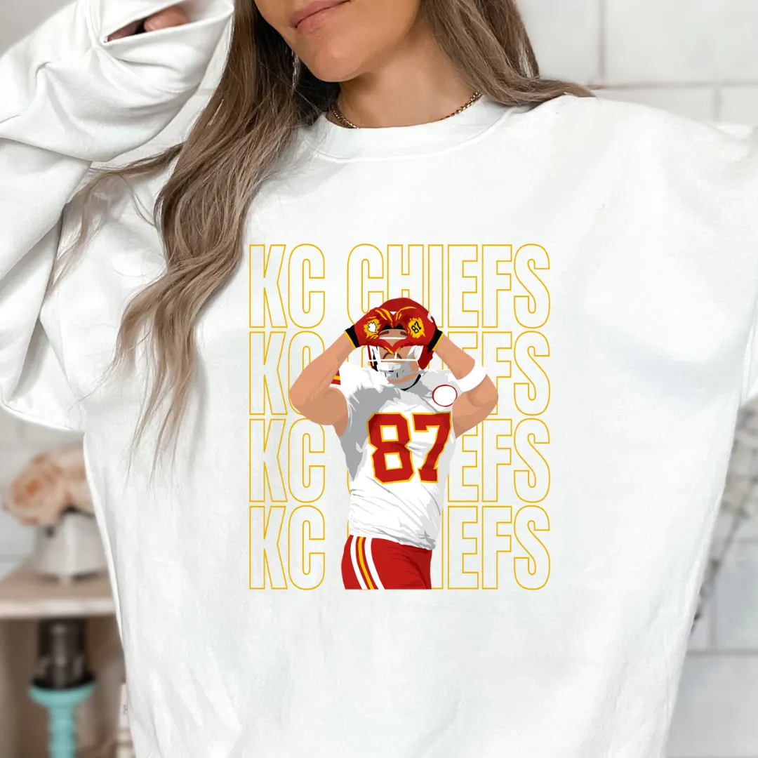 KC chiefs 87 heart