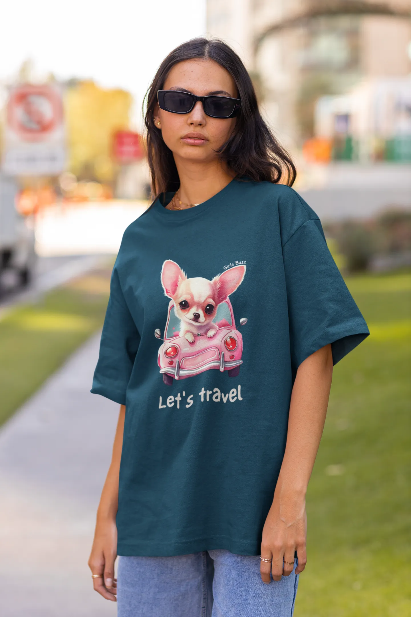 Let's Travel Oversized T-shirt