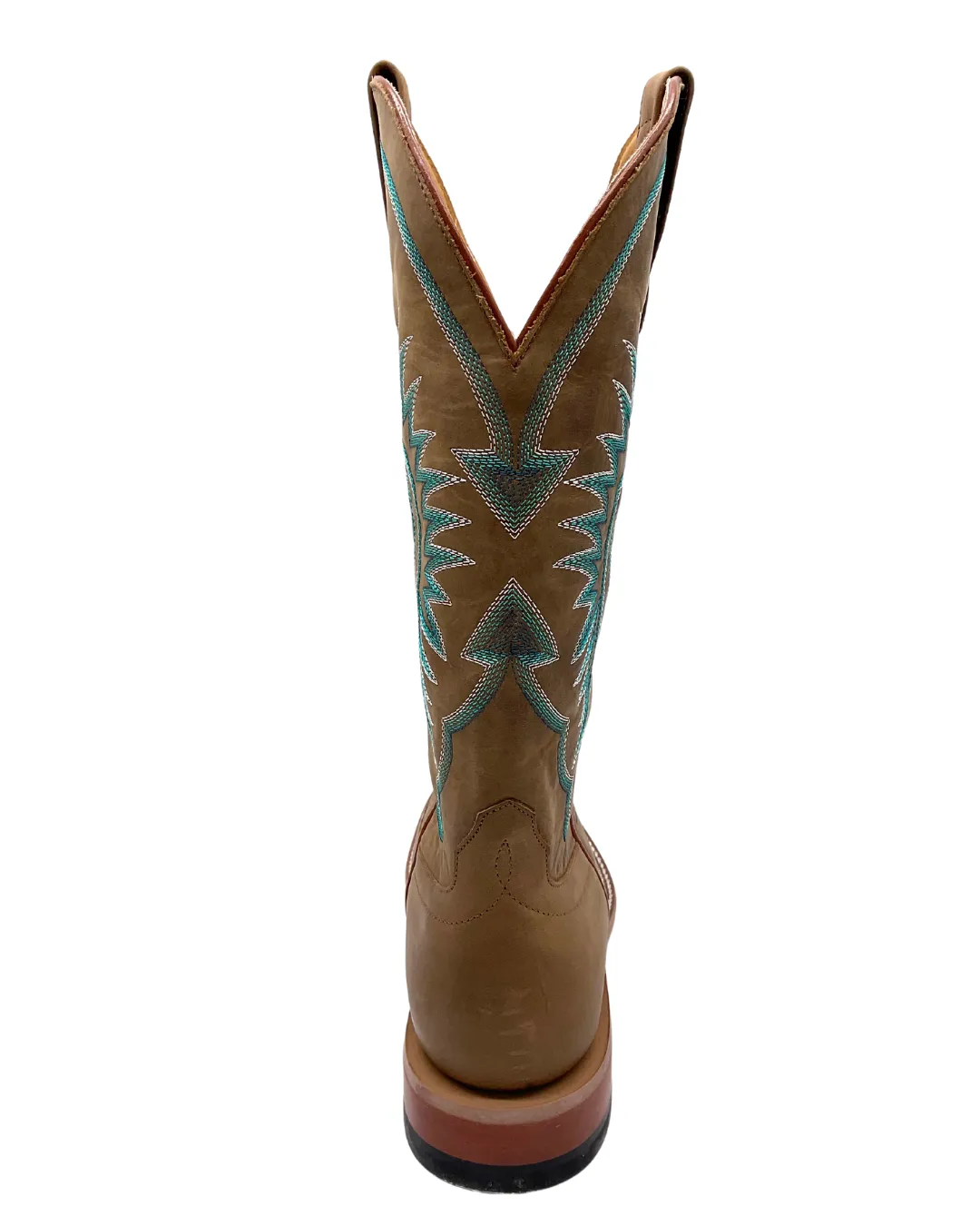 'Macie Bean' Women's 13" The Perfect Tan Western Square Toe - Pecan Barking Iron