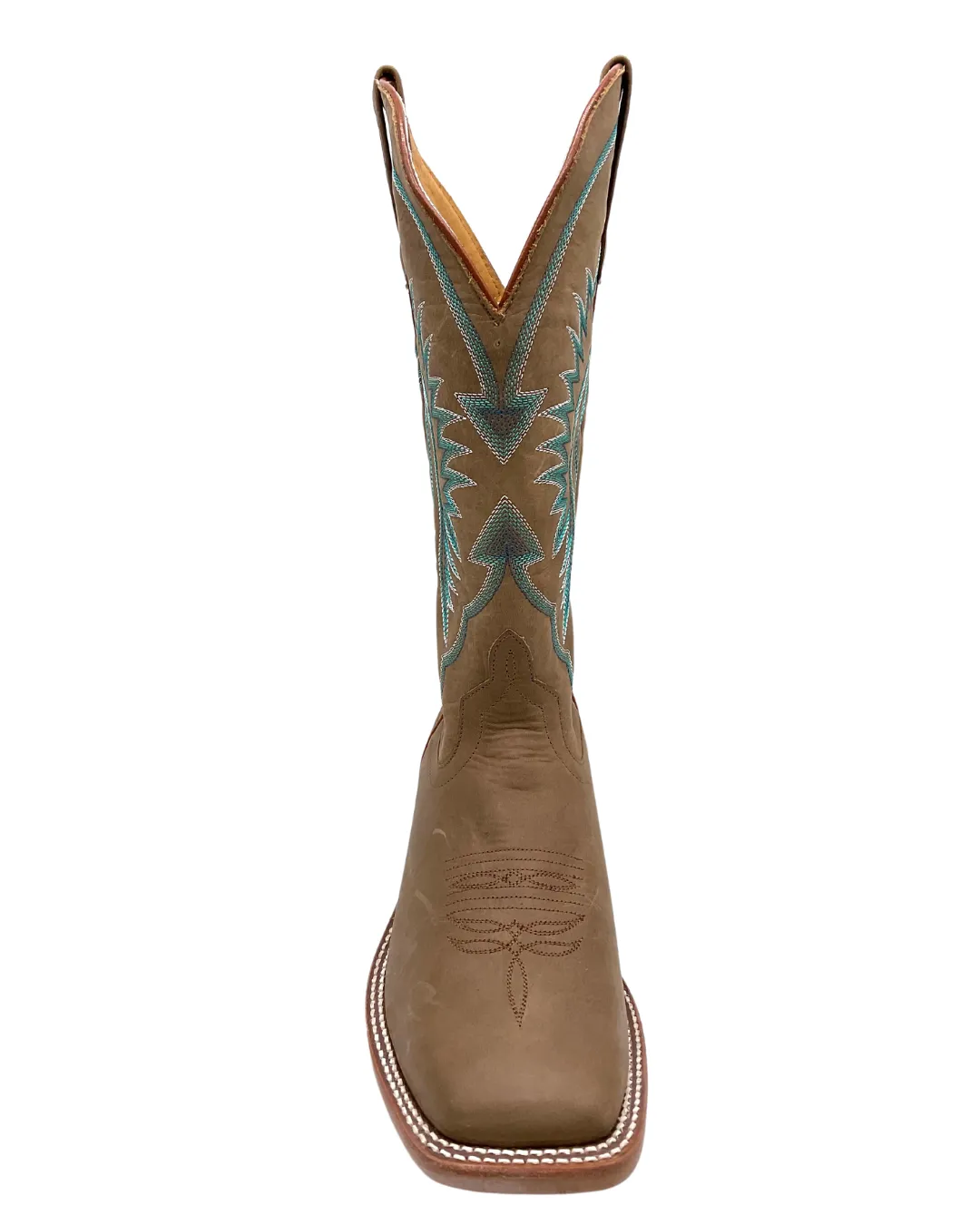 'Macie Bean' Women's 13" The Perfect Tan Western Square Toe - Pecan Barking Iron