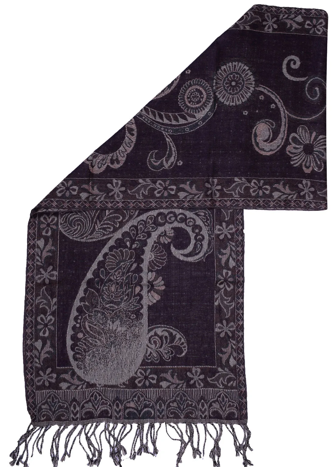 Paisley Unisex Men's Women's Neck Wool Scarf Clothing Accessory (64 x 13 inches)