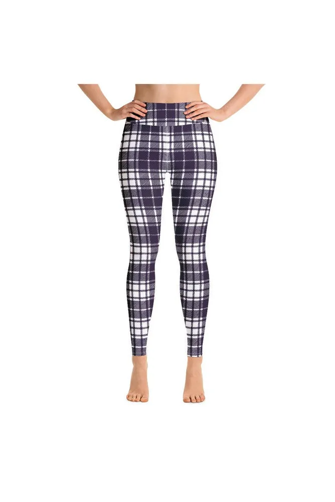 Plum Plaid Over You Yoga Leggings