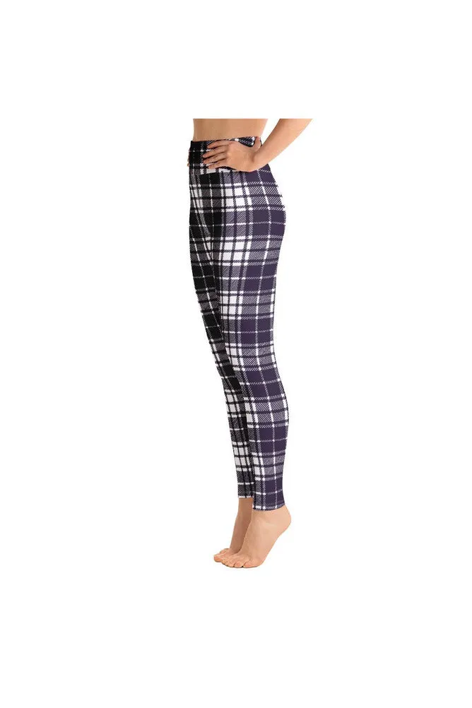 Plum Plaid Over You Yoga Leggings