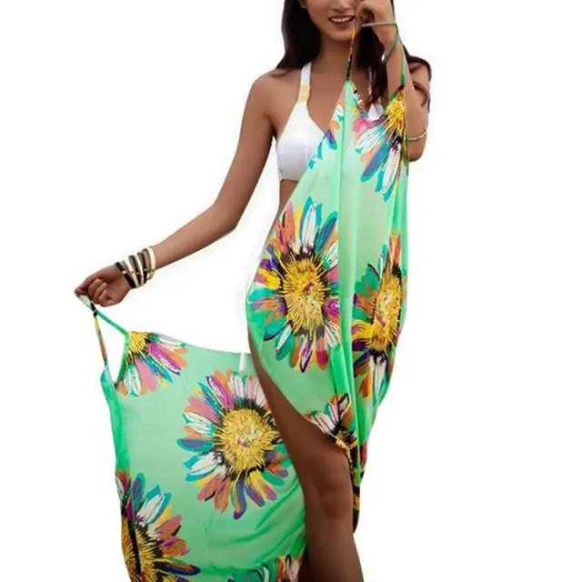 Printed Design Swimwear Cover-Ups