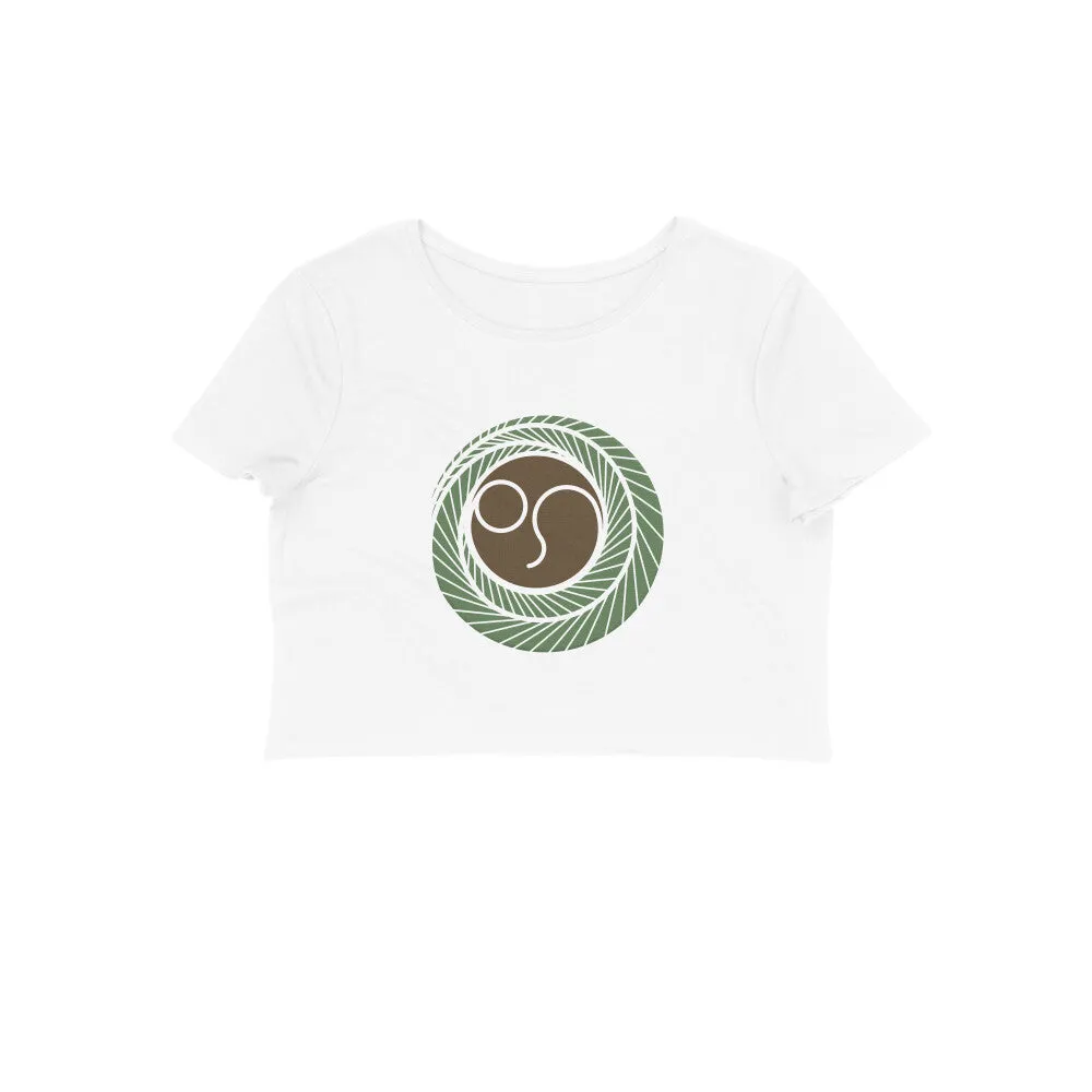 "A" akshara  - WOMEN'S KANNADA crop tops