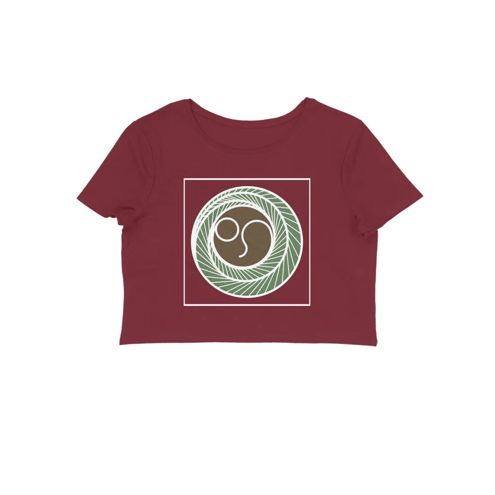 "A" akshara  - WOMEN'S KANNADA crop tops