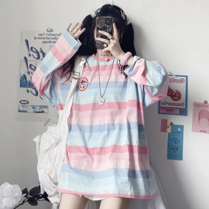 Rainbow Stripe T-shirt AD210011