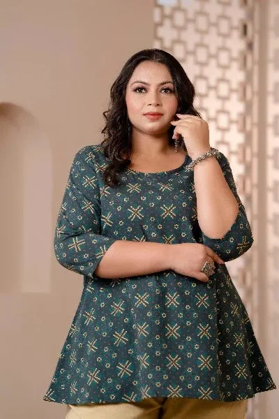 Short Plus Size Kurti Tunic for Women