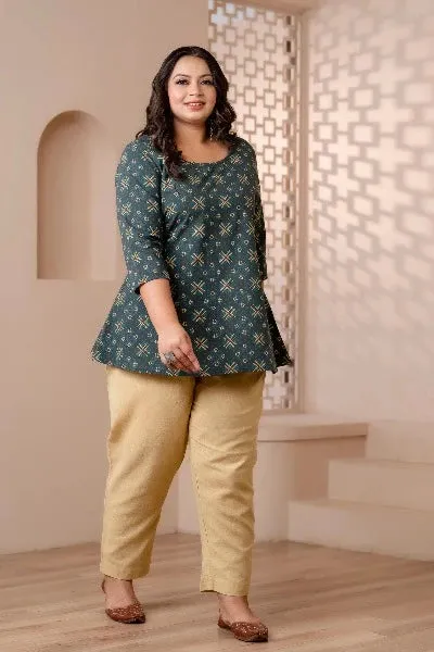 Short Plus Size Kurti Tunic for Women