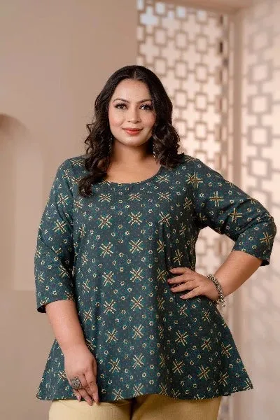 Short Plus Size Kurti Tunic for Women