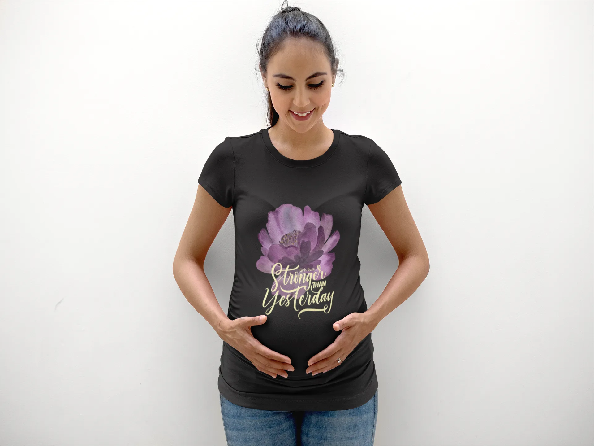 Stronger Than Yesterday Maternity T-shirt