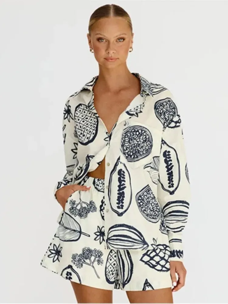 Summer Print 2-Piece Set for Women