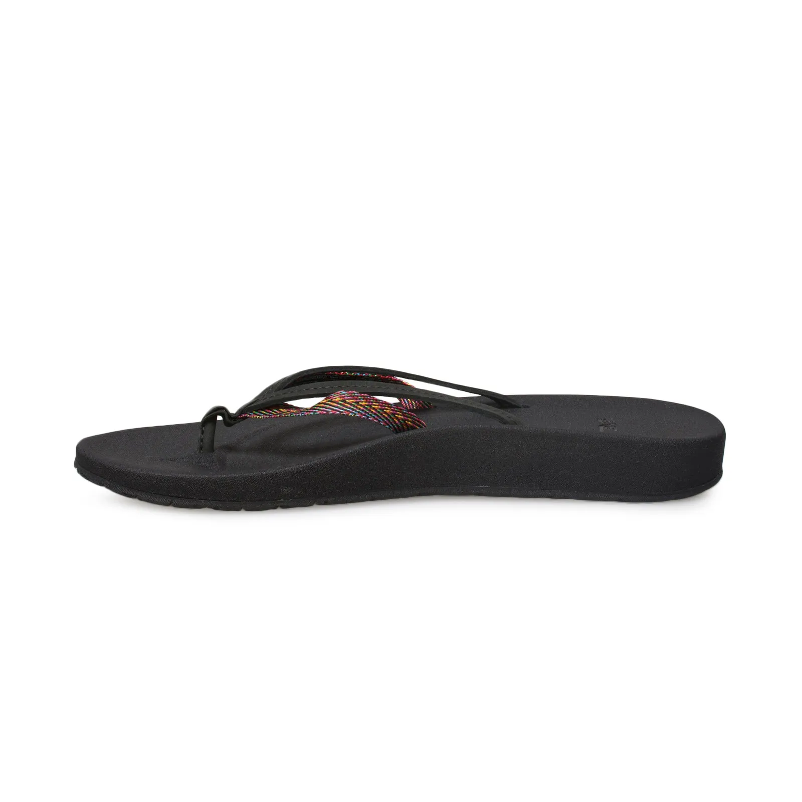 Teva Azure 2 Strap Black Multi Flip Flops - Women's