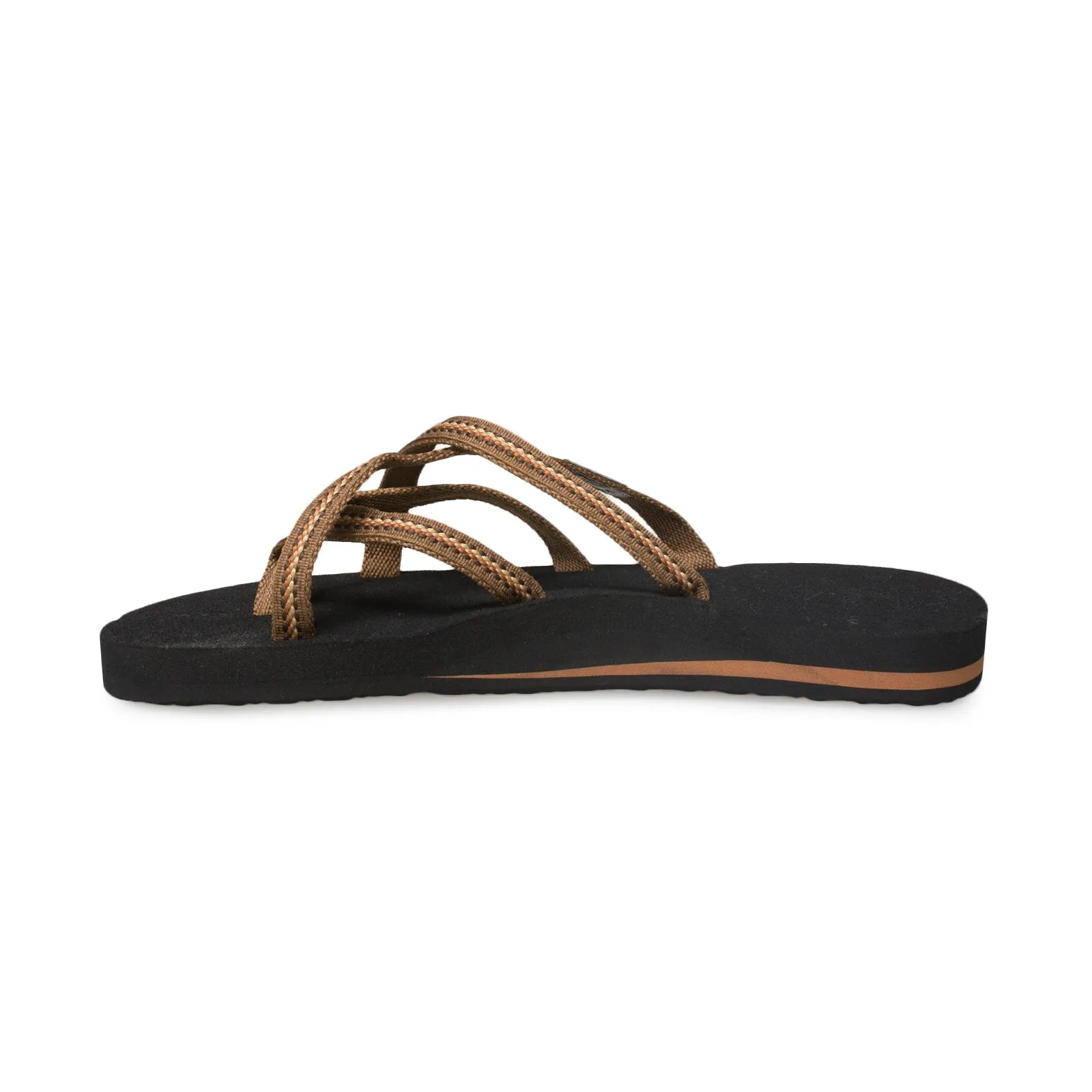 Teva Olowahu Lindi Brown Flip Flops - Women's