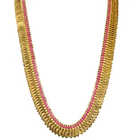 Traditional Lakshmi Leaf Shape Coin Kasu Mala Haram By Asp Fashion Jewellery